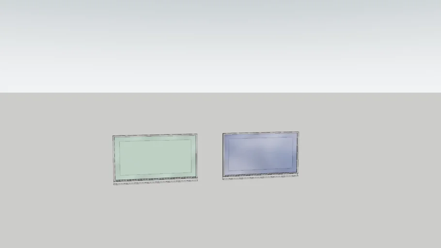 Aluminium Profile shutter with Frosted glass 600x350mm