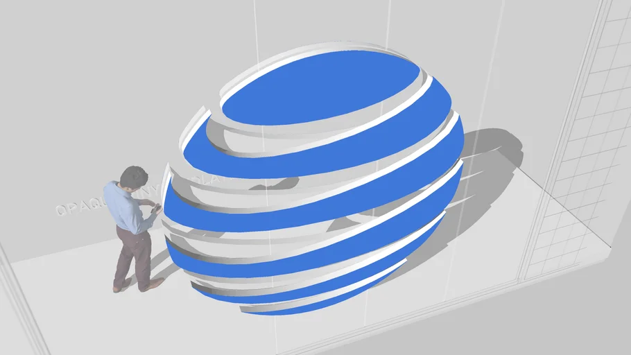 9' ILLUMINATED AT&T LOGOS