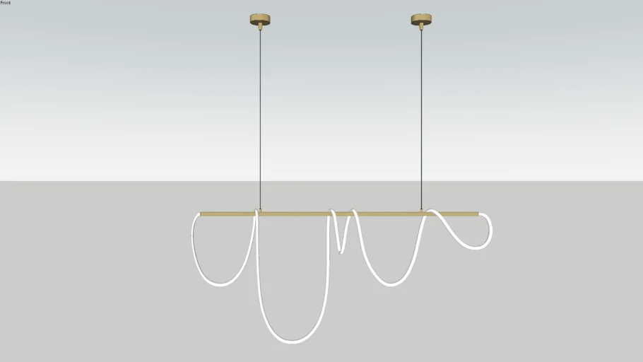 Curvey line pendant