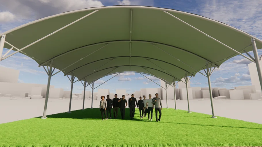 TENSILE MEMBRANE STRUCTURE / TENSILE ROOFING