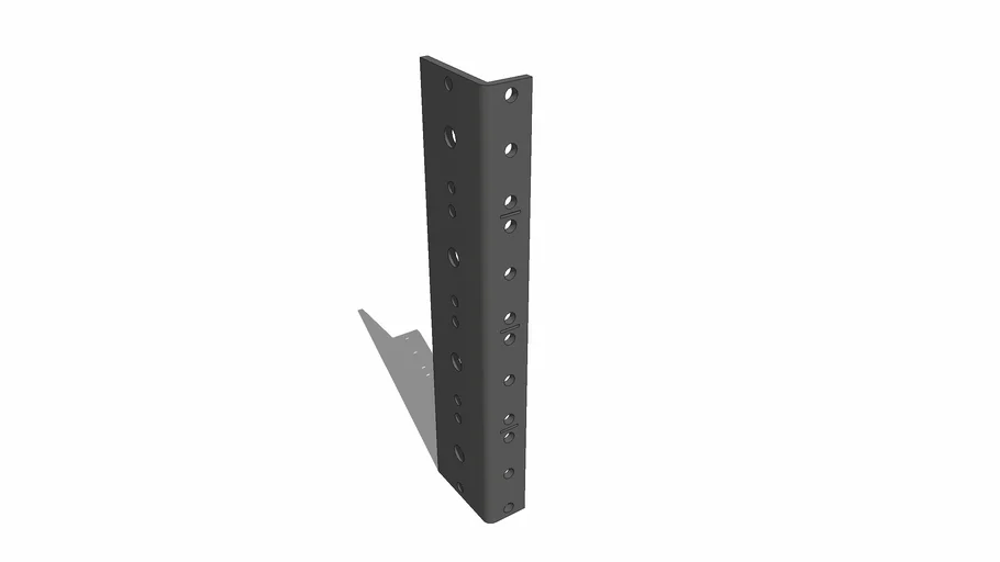 19' Rack Strip, Threaded / Tapped (4U) | 3D Warehouse