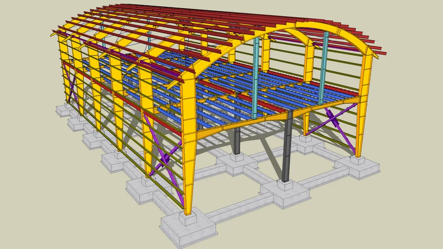 Curved Industrial Shed