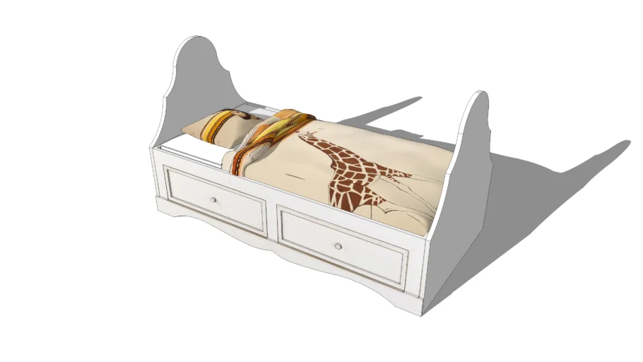 Lit enfant ivoire INES, Maisons du monde, réf 135463, Prix 644,50 €