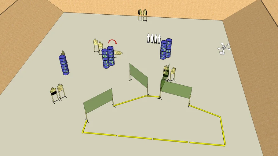 Split Decision (USPSA) | 3D Warehouse