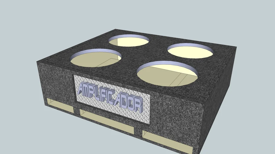 cajon para 4 subwoofers de 12" para spl