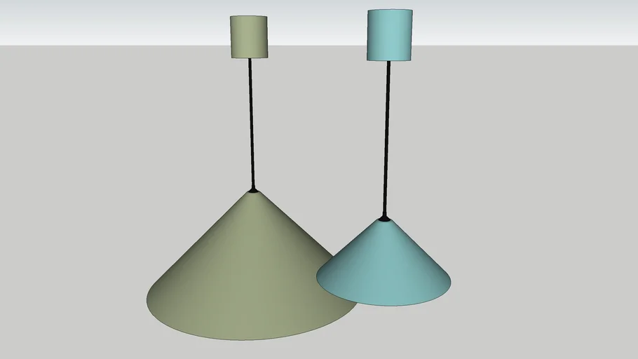 Suspension Ceiling Lamp Cone Shape
