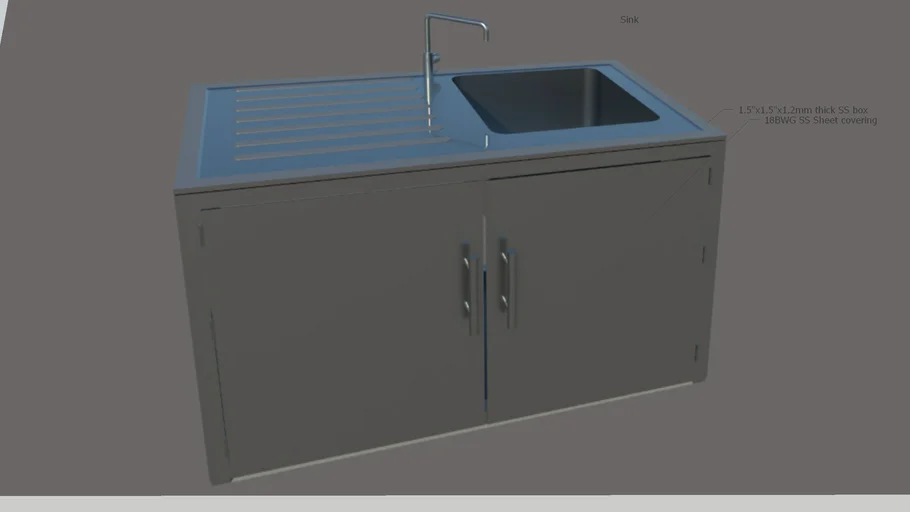 SS Sink Table