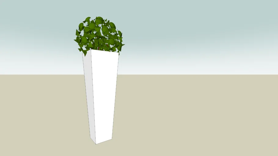 VASO EXTERNO ALTO BUXINHO