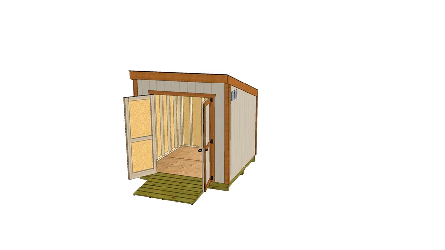 8'x8' Lean To Shed