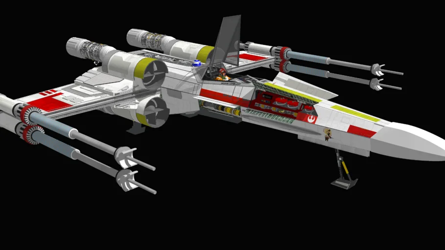 Star Wars - T-65B X-wing starfighter (Internal detail)