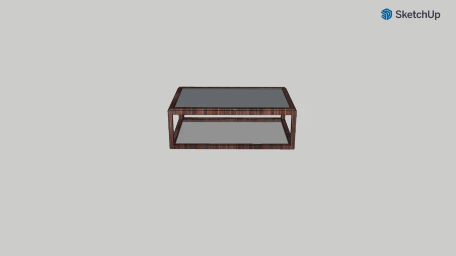 table basse verre et bois | 3D Warehouse