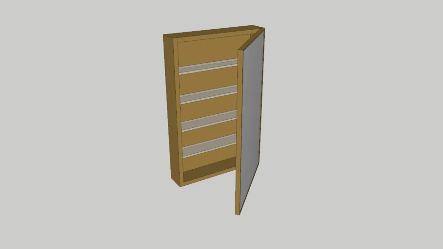 CB2 - Infinity Brass Medicine Cabinet 24" x 36"