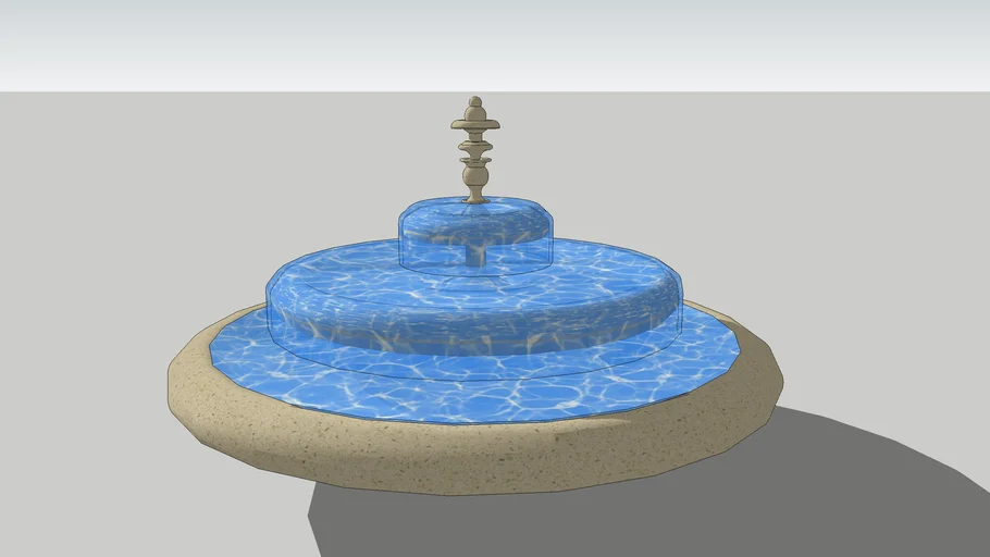 Circle water fountain