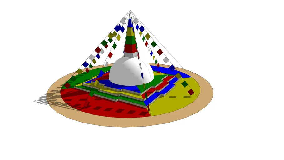 stupa mandala five dhyanibuddha