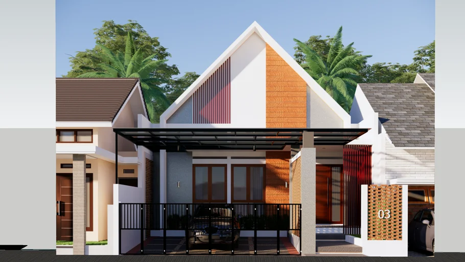 RUMAH MINIMALIS 1 LANTAI 8,5X15