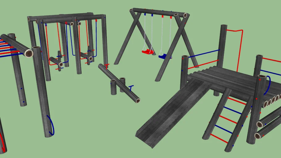 Playground de madeira - alex.martimiano@gmail.com