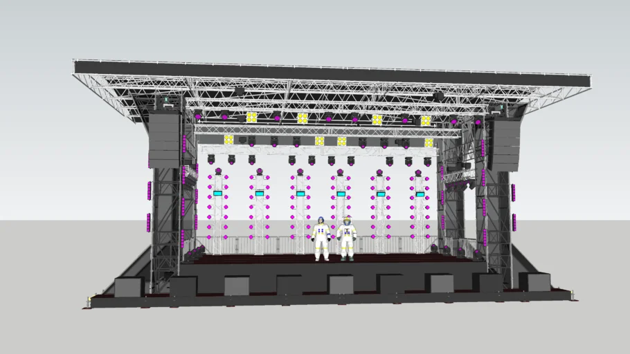 Layher stage 12,5x6,25m 'clear'