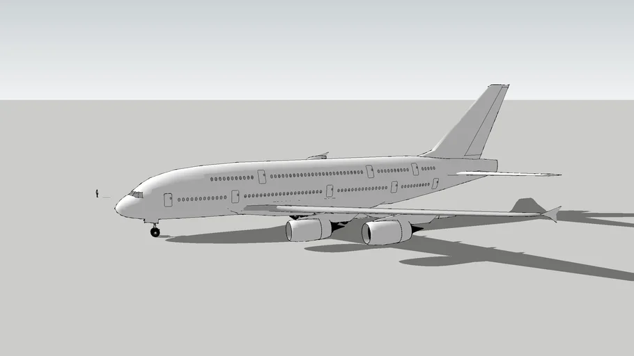 Blank Airbus A380