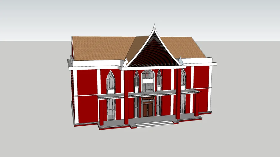Khmer Library Concept ( Royal University of Fine Arts ) | 3D Warehouse