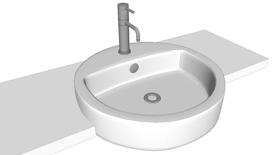 Round Wash basin