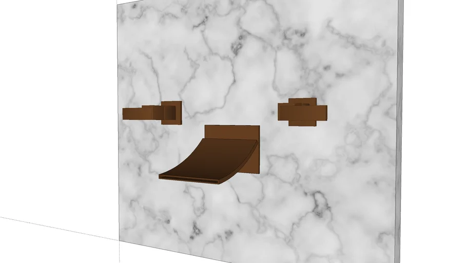 Bronze Waterfall Tub Faucet