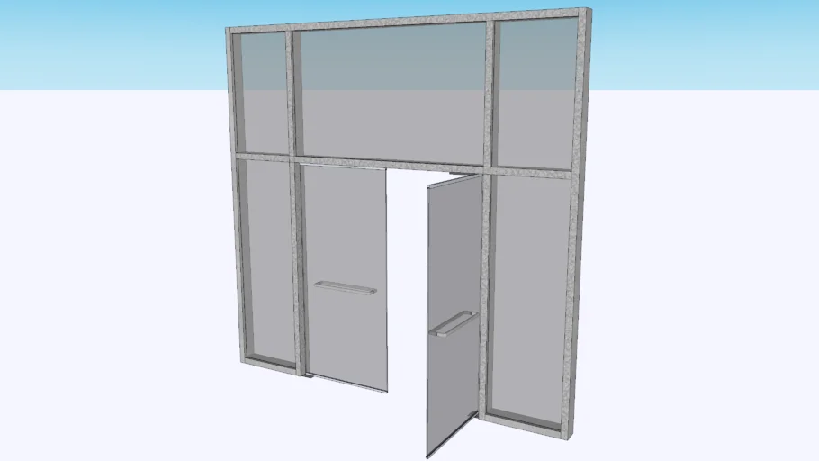 PINTU KACA 2 DAUN