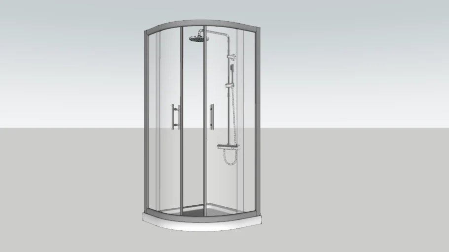 Shower cubicle (corner)