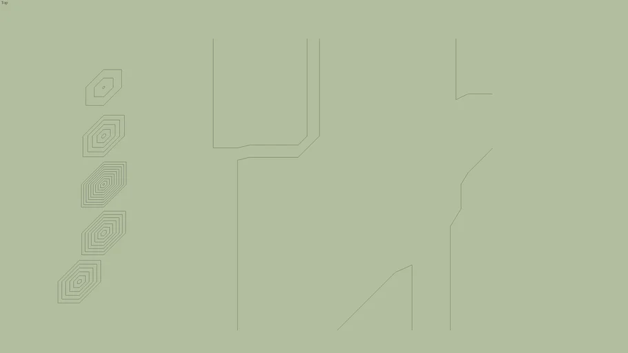 Contour Lines of imaginary landscape