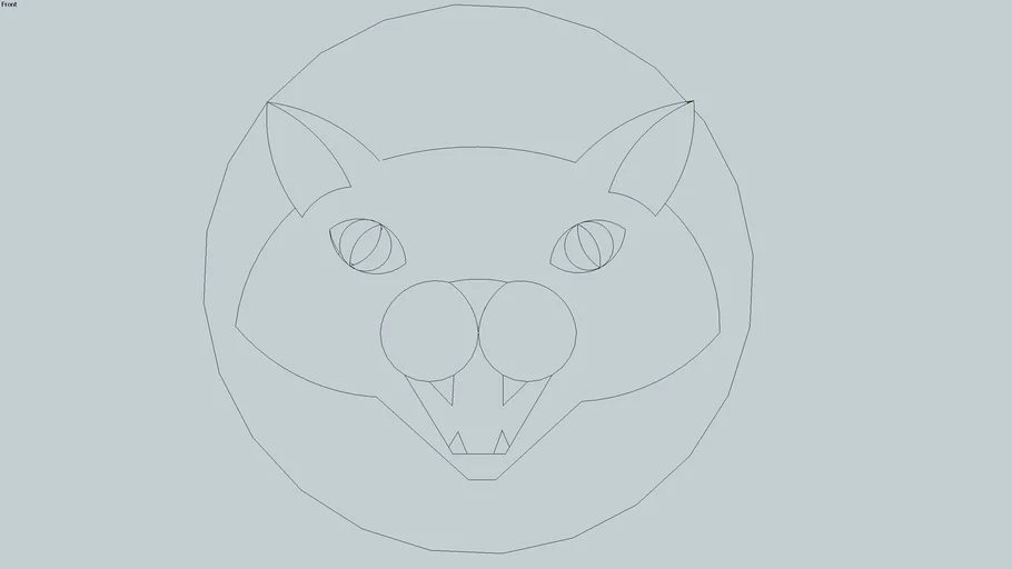 Jack-o-Lantern Template Cat