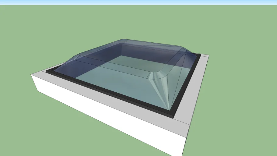 dakkoepel raam 1x1 meter