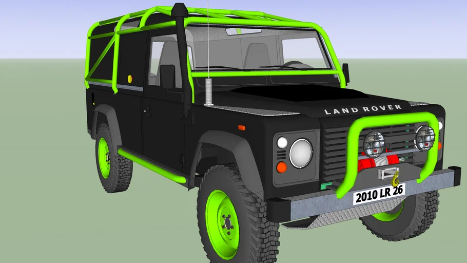 monster energy colour land rover | 3D Warehouse
