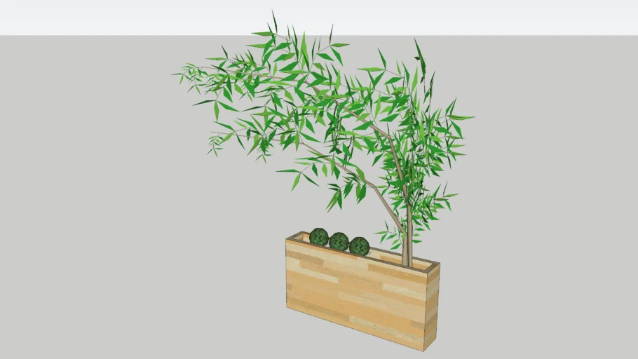 Jardinera/Macetero moderno Zen (Modern zen planter)