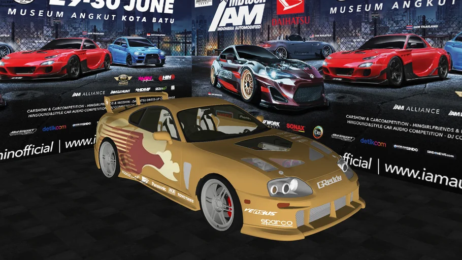 Modifikasi Toyota Supra Turbo MK IV 1993 Livery Fast and Furious 2