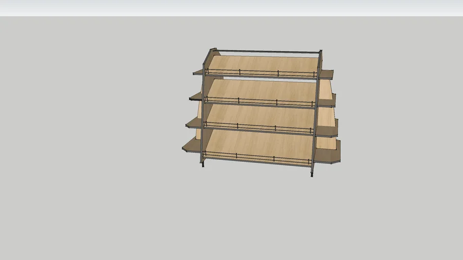 EXPOSITOR CENTRO PARA PÃES CRISTAL AÇO