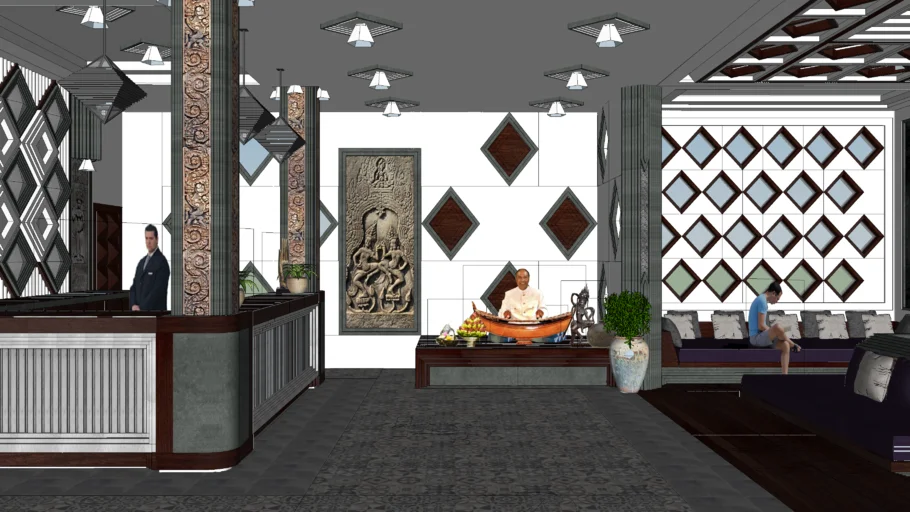 Khmer Hotel Lobby