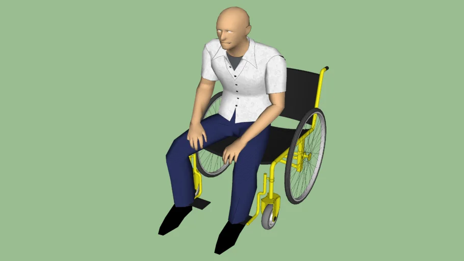 Cadeirante 3D