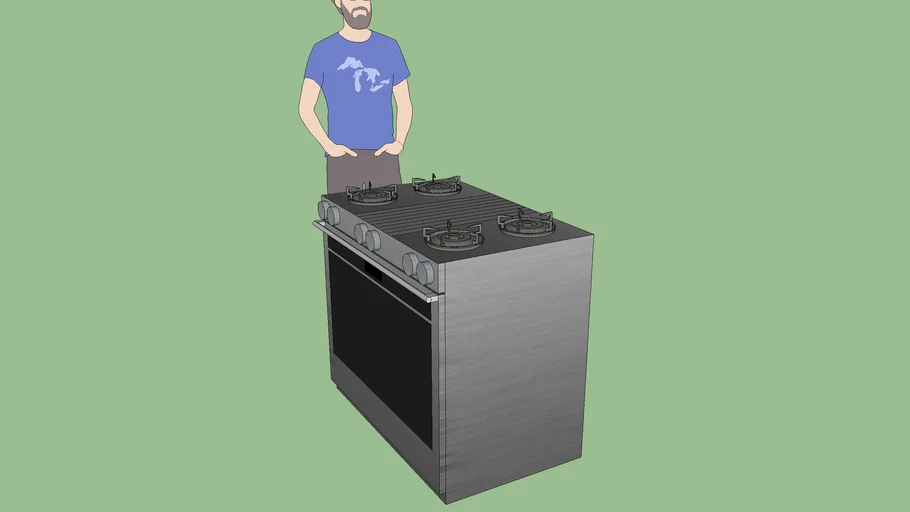Gas Range And Electronically Controlled Oven