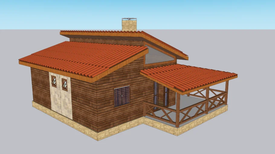 casa de madeira projeto 