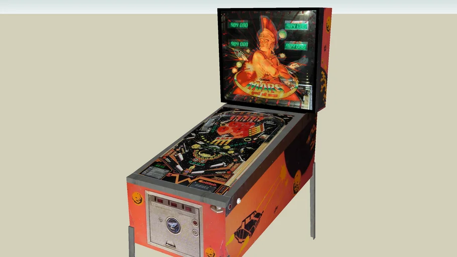 Mars God of War pinball machine