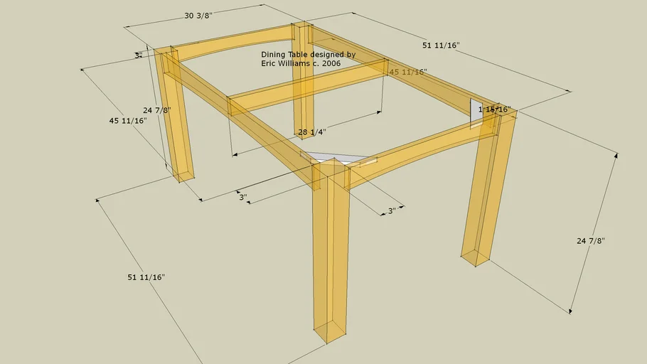 dining table frame