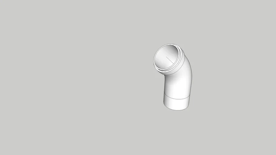 Joelho 45° PVC Esgoto Branco 100mm