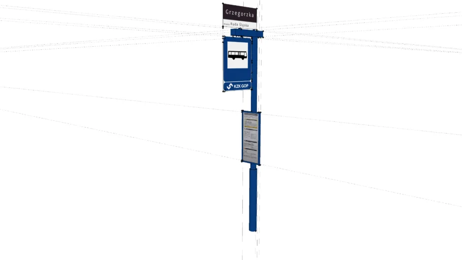 Bus stop sign
