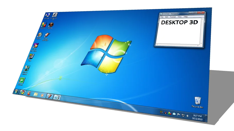 Windows 7 Desktop 3D