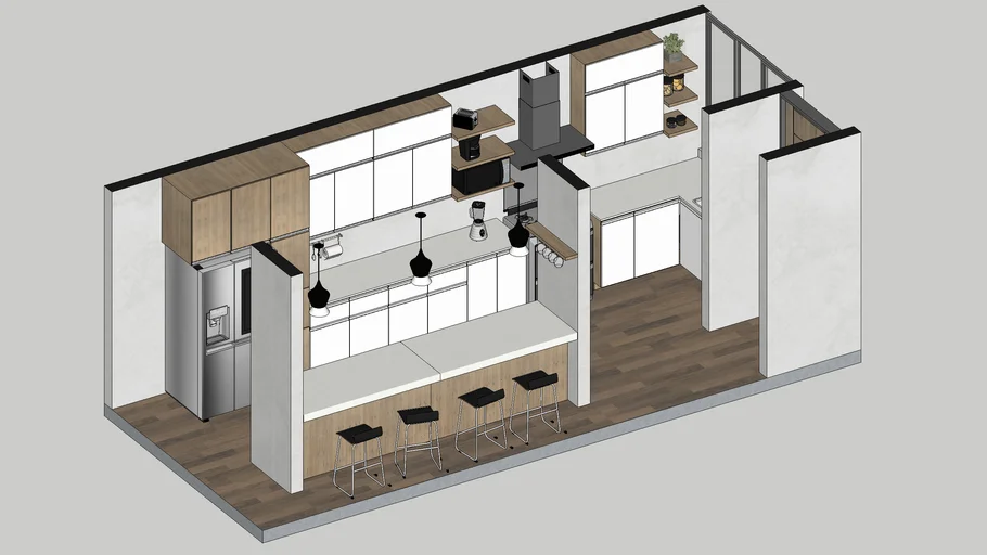 Cocina 6.60m x 3.00m