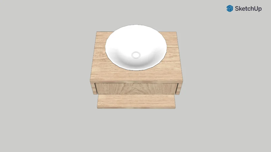 Floating bathroom vanity unit. counter top basin