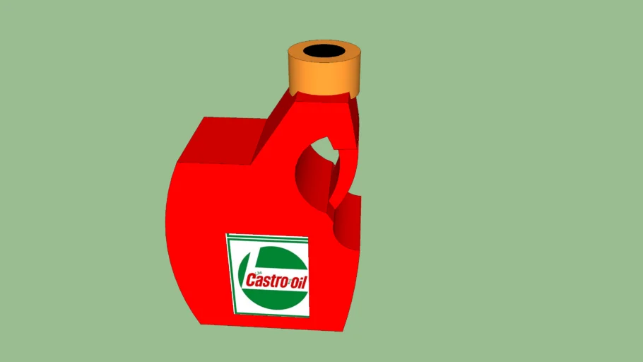 castrol oil can