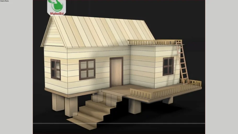 Stick Es Krim Rumah 15 (Ice Cream Stick Craft House) #rumahSketch