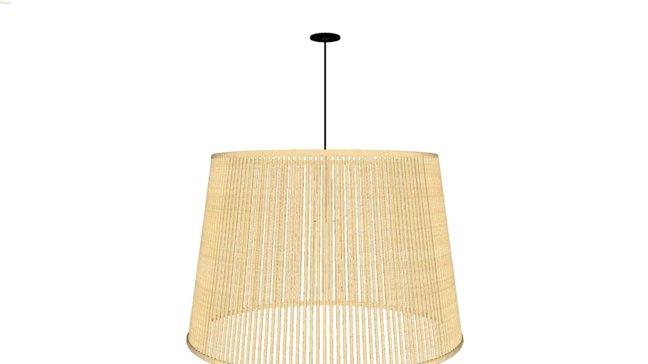 LUMINÁRIA PENDENTE ARAMADA DE PALHA G