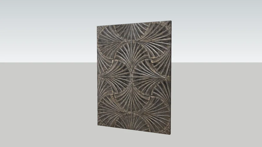 Bessy black mdf wall panel illusion turns rectangl PTMD