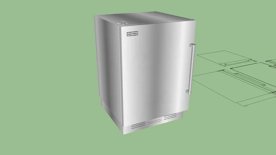 SUBZERO  NEVERA  UW 24, ACERO  INOXIDABLE